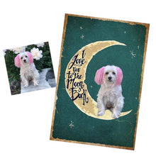 Afbeelding in Gallery-weergave laden, Customised &#39;To The Moon &amp; Back&#39; Metal Pet Wall Plaques-Furbaby Friends Gifts