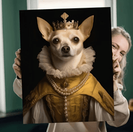 Customized Royal Pet Portrait Canvas Poster-Furbaby Friends Gifts