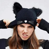 Cute Cat Ear Beanie Hat-Furbaby Friends Gifts