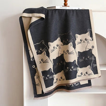 Charger l&#39;image dans la galerie, Cute Cat Jacquard Pashmina Cashmere Scarves-Furbaby Friends Gifts