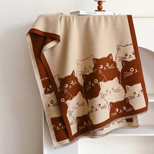 Charger l&#39;image dans la galerie, Cute Cat Jacquard Pashmina Cashmere Scarves-Furbaby Friends Gifts