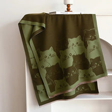 Charger l&#39;image dans la galerie, Cute Cat Jacquard Pashmina Cashmere Scarves-Furbaby Friends Gifts