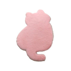Cute Cat Shaped Fluffy Rugs-Furbaby Friends Gifts