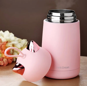 Cute Cat Shaped Thermos Flask Furbaby Friend Gifts