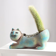 Laden Sie das Bild in den Galerie-Viewer, Cute &#39;Cat Tail&#39; Flowerpot-Furbaby Friends Gifts