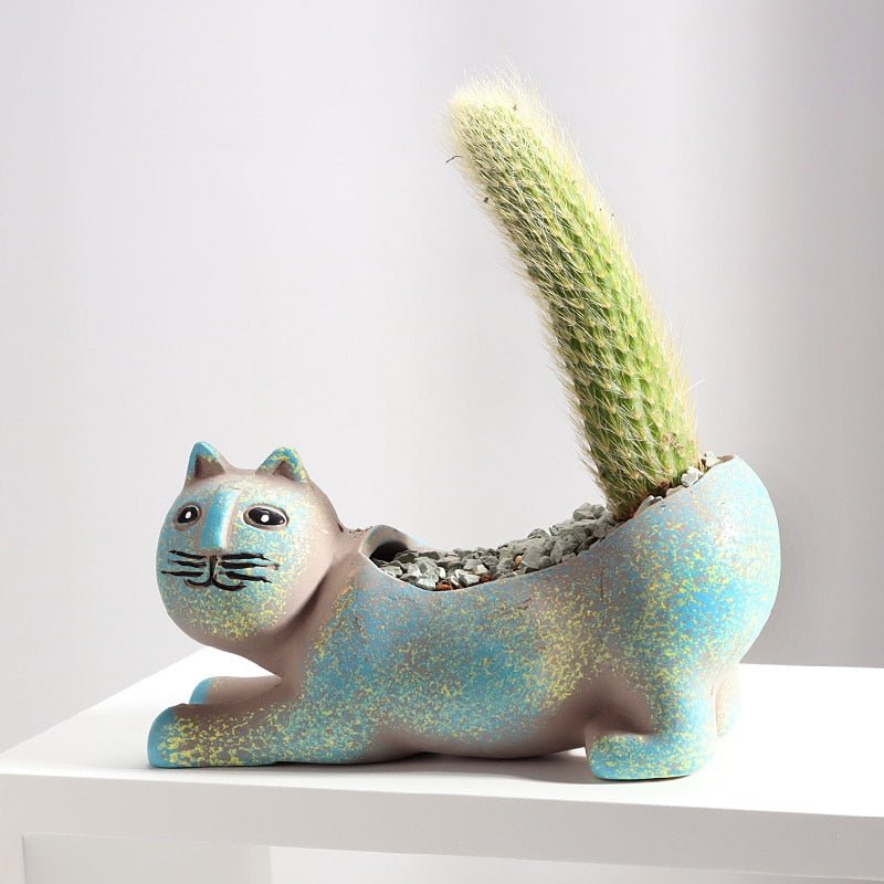 Cute 'Cat Tail' Flowerpot-Furbaby Friends Gifts