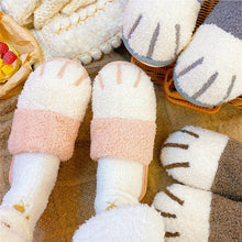 Load image into Gallery viewer, Cute &amp; Cosy Cat Paw Slippers-Furbaby Friends Gifts