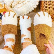 Load image into Gallery viewer, Cute &amp; Cosy Cat Paw Slippers-Furbaby Friends Gifts