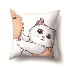Laden Sie das Bild in den Galerie-Viewer, Cute Kitty Cushion Covers-Furbaby Friends Gifts