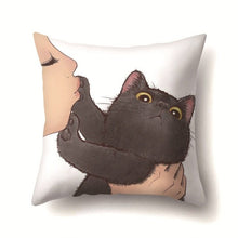 Afbeelding in Gallery-weergave laden, Cute Kitty Cushion Covers-Furbaby Friends Gifts