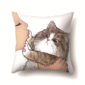 Cute Kitty Cushion Covers-Furbaby Friends Gifts