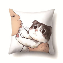 Carica l&#39;immagine nel visualizzatore di Gallery, Cute Kitty Cushion Covers-Furbaby Friends Gifts