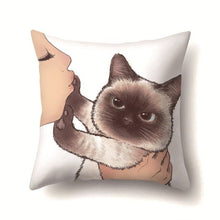 Charger l&#39;image dans la galerie, Cute Kitty Cushion Covers-Furbaby Friends Gifts