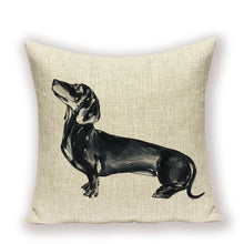 Afbeelding in Gallery-weergave laden, Dachshund Linen Cushion Covers-Furbaby Friends Gifts