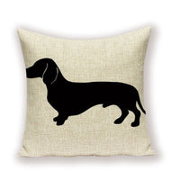 Dachshund Linen Cushion Covers-Furbaby Friends Gifts