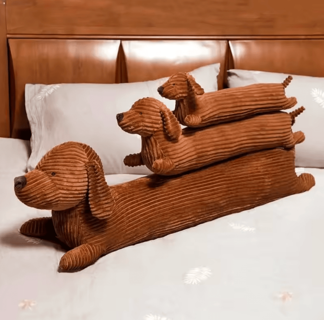 Dachshund Shaped Draft Excluder/ Cuddly Cushion-Furbaby Friends Gifts
