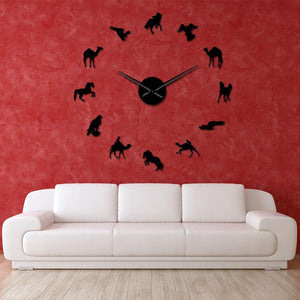 Desert Dreams Wall Clock-Furbaby Friends Gifts