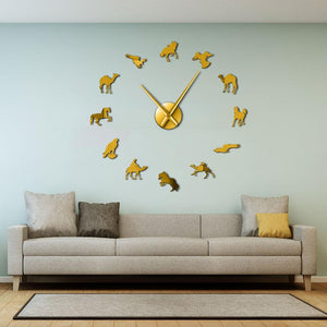 Desert Dreams Wall Clock-Furbaby Friends Gifts