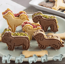 Laden Sie das Bild in den Galerie-Viewer, Dog Shaped Cookie Cutters (5 pcs set)-Furbaby Friends Gifts