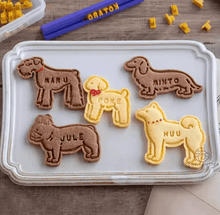 Laden Sie das Bild in den Galerie-Viewer, Dog Shaped Cookie Cutters (5 pcs set)-Furbaby Friends Gifts