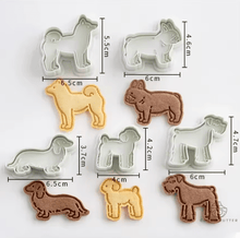 Laden Sie das Bild in den Galerie-Viewer, Dog Shaped Cookie Cutters (5 pcs set)-Furbaby Friends Gifts