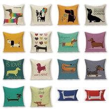 Laden Sie das Bild in den Galerie-Viewer, Doxie Dachshund Cushion Covers!-Furbaby Friends Gifts