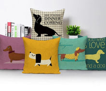 Laden Sie das Bild in den Galerie-Viewer, Doxie Dachshund Cushion Covers!-Furbaby Friends Gifts