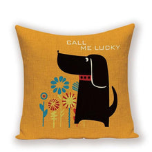 Cargar imagen en el visor de la galería, Doxie Dachshund Cushion Covers!-Furbaby Friends Gifts