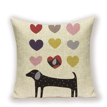 Afbeelding in Gallery-weergave laden, Doxie Dachshund Cushion Covers!-Furbaby Friends Gifts