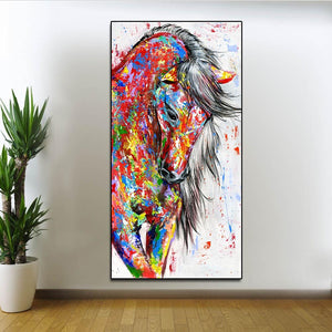 'Dream Horse' Canvas Oil Print-Furbaby Friends Gifts
