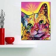 'Dream Kitty' Pop Art Canvas Oil Print-Furbaby Friends Gifts