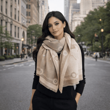 Load image into Gallery viewer, Equestrian Print Cashmere Pashminas-Furbaby Friends Gifts
