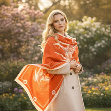 Load image into Gallery viewer, Equestrian Print Cashmere Pashminas-Furbaby Friends Gifts