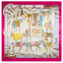 Load image into Gallery viewer, Equestrian Print Silky Scarves-Furbaby Friends Gifts