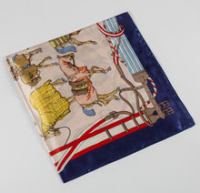 Carregar imagem no visualizador da galeria, Large Equestrian Print Silky Scarves-Furbaby Friends Gifts