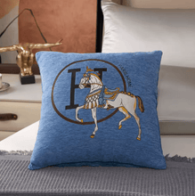 Load image into Gallery viewer, Equestrian Print Super-Soft Cushion Covers-Furbaby Friends Gifts