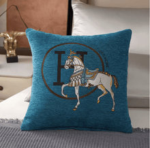 Load image into Gallery viewer, Equestrian Print Super-Soft Cushion Covers-Furbaby Friends Gifts