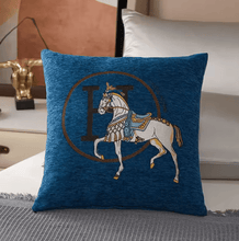 Load image into Gallery viewer, Equestrian Print Super-Soft Cushion Covers-Furbaby Friends Gifts