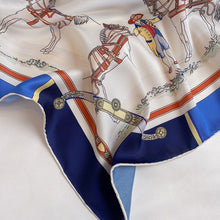 Load image into Gallery viewer, Equestrian Twill Silk Square Scarf-Furbaby Friends Gifts