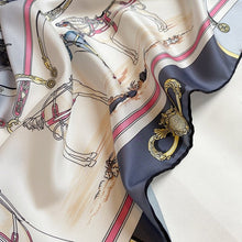Load image into Gallery viewer, Equestrian Twill Silk Square Scarf-Furbaby Friends Gifts