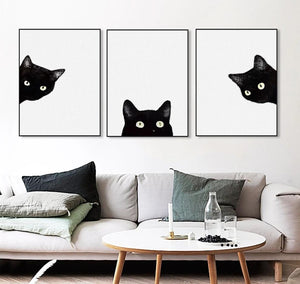 'Eye Spy' Kitty Canvas Prints-Furbaby Friends Gifts