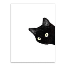 Cargar imagen en el visor de la galería, &#39;Eye Spy&#39; Kitty Canvas Prints-Furbaby Friends Gifts