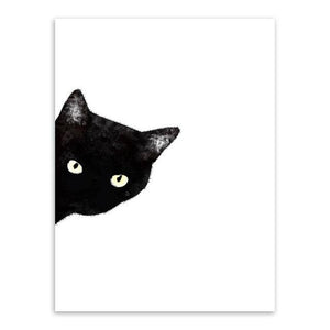 'Eye Spy' Kitty Canvas Prints-Furbaby Friends Gifts