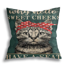 Carregar imagem no visualizador da galeria, Fabulous Cat-Themed Cushion Covers-Furbaby Friends Gifts