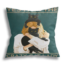 Carica l&#39;immagine nel visualizzatore di Gallery, Fabulous Cat-Themed Cushion Covers-Furbaby Friends Gifts