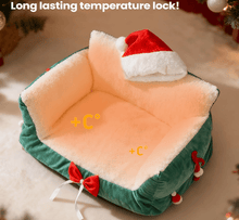 Laden Sie das Bild in den Galerie-Viewer, Festive Cat/ Small Dog Sofa Bed-Furbaby Friends Gifts