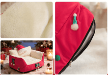 Laden Sie das Bild in den Galerie-Viewer, Festive Cat/ Small Dog Sofa Bed-Furbaby Friends Gifts