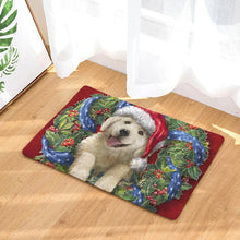 Carregar imagem no visualizador da galeria, Festive Puppies Wreath Mats &amp; Cushions-Furbaby Friends Gifts