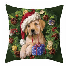 Carregar imagem no visualizador da galeria, Festive Puppies Wreath Mats &amp; Cushions-Furbaby Friends Gifts