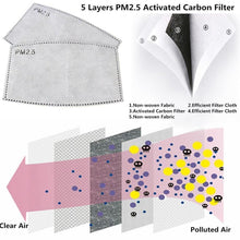 Cargar imagen en el visor de la galería, Filter Packs for Face Masks: PM2.5 Refill Carbon Filters-Furbaby Friends Gifts